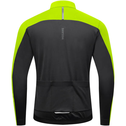 Winter Fleece Cycling Jacket for Men & Women – Reflective Design, Multiple Pockets