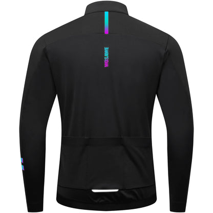 Winter Fleece Cycling Jacket for Men & Women – Reflective Design, Multiple Pockets