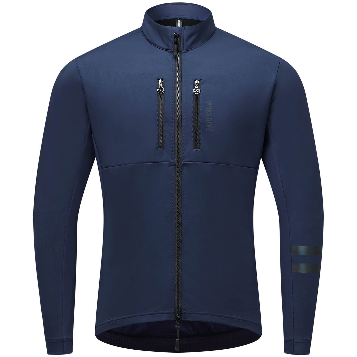 Winter Fleece Cycling Jacket for Men & Women – Reflective Design, Multiple Pockets