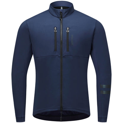 Winter Fleece Cycling Jacket for Men & Women – Reflective Design, Multiple Pockets