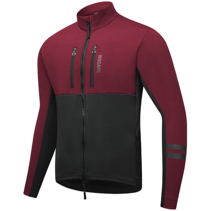 Winter Fleece Cycling Jacket for Men & Women – Reflective Design, Multiple Pockets