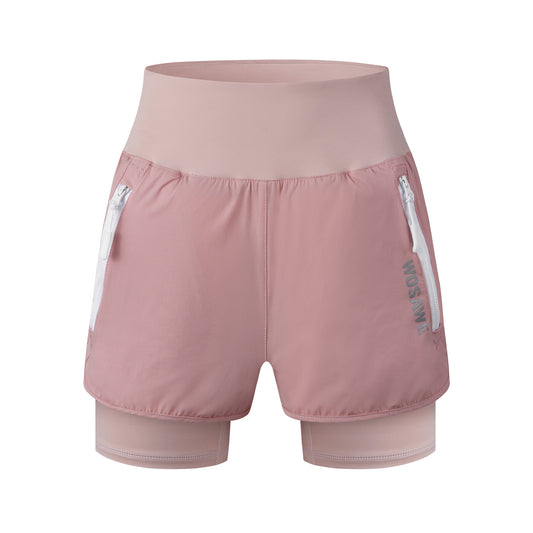 Women’s 2-in-1 Cycling Shorts with 4D Padding – Quick-Dry MTB Bike Shorts