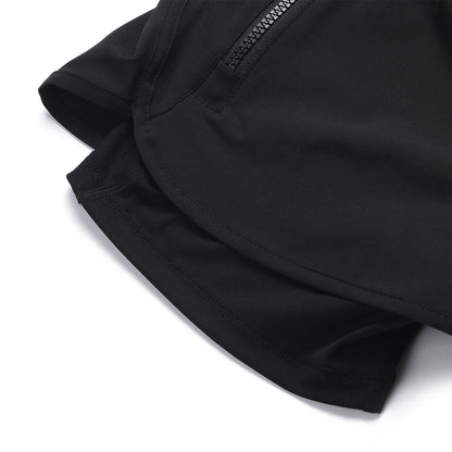 Women’s 2-in-1 Cycling Shorts with 4D Padding – Quick-Dry MTB Bike Shorts