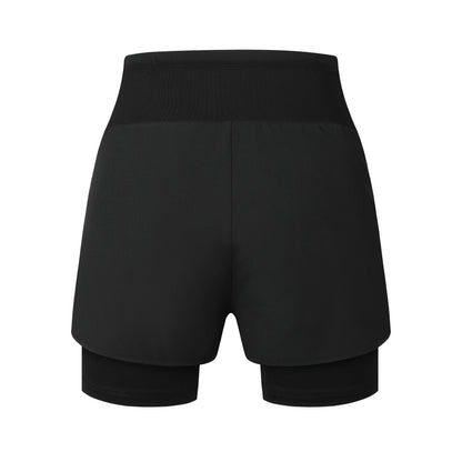 Women’s 2-in-1 Cycling Shorts with 4D Padding – Quick-Dry MTB Bike Shorts