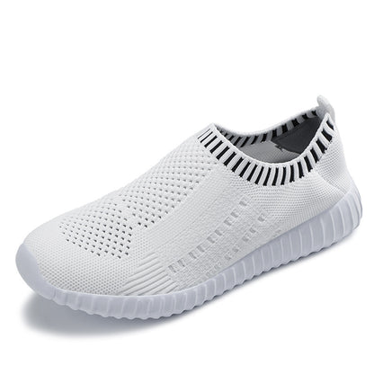 Women’s Athletic Trainers - Lightweight Slip-On Walking Shoes, Breathable Sneakers