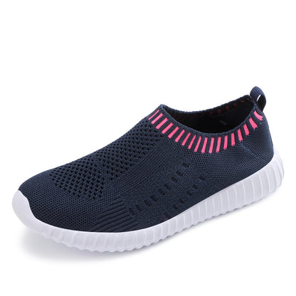 Women’s Athletic Trainers - Lightweight Slip-On Walking Shoes, Breathable Sneakers