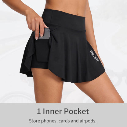 Women’s Cycling Skirt with Padded Shorts – High Waist, Breathable & Lightweight