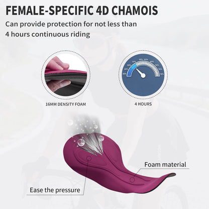 Women’s Cycling Skirt with Padded Shorts – High Waist, Breathable & Lightweight