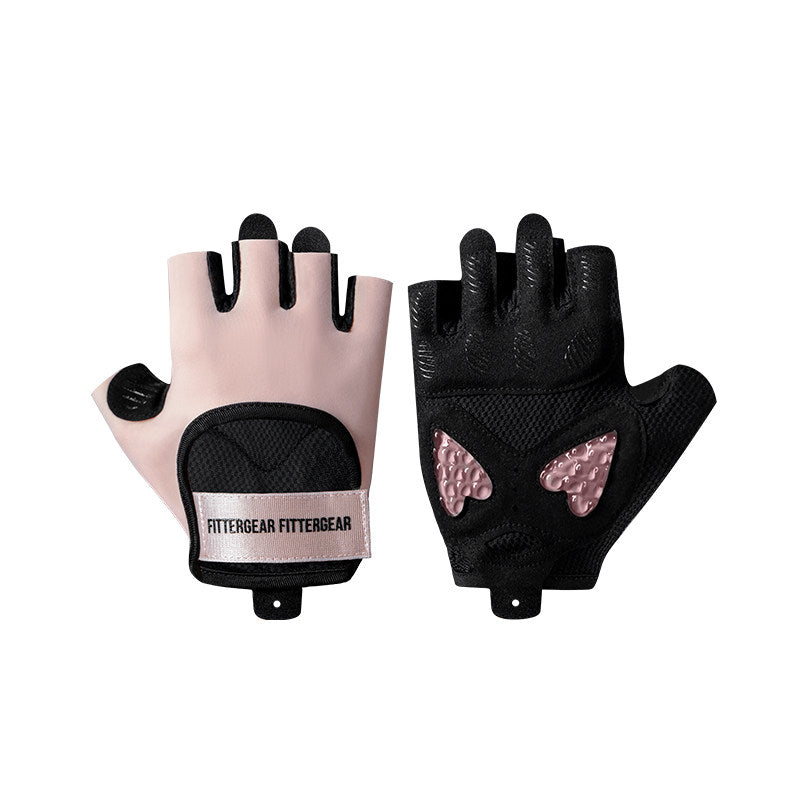 Women’s Half Finger Fitness Gloves with Silicone Padding