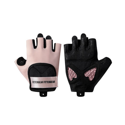 Women’s Half Finger Fitness Gloves with Silicone Padding