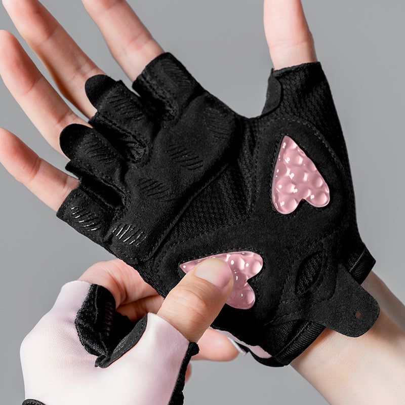 Women’s Half Finger Fitness Gloves with Silicone Padding