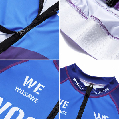 Women’s Long Sleeve Cycling Jersey – Breathable Bike Jersey with 3 Rear Pockets