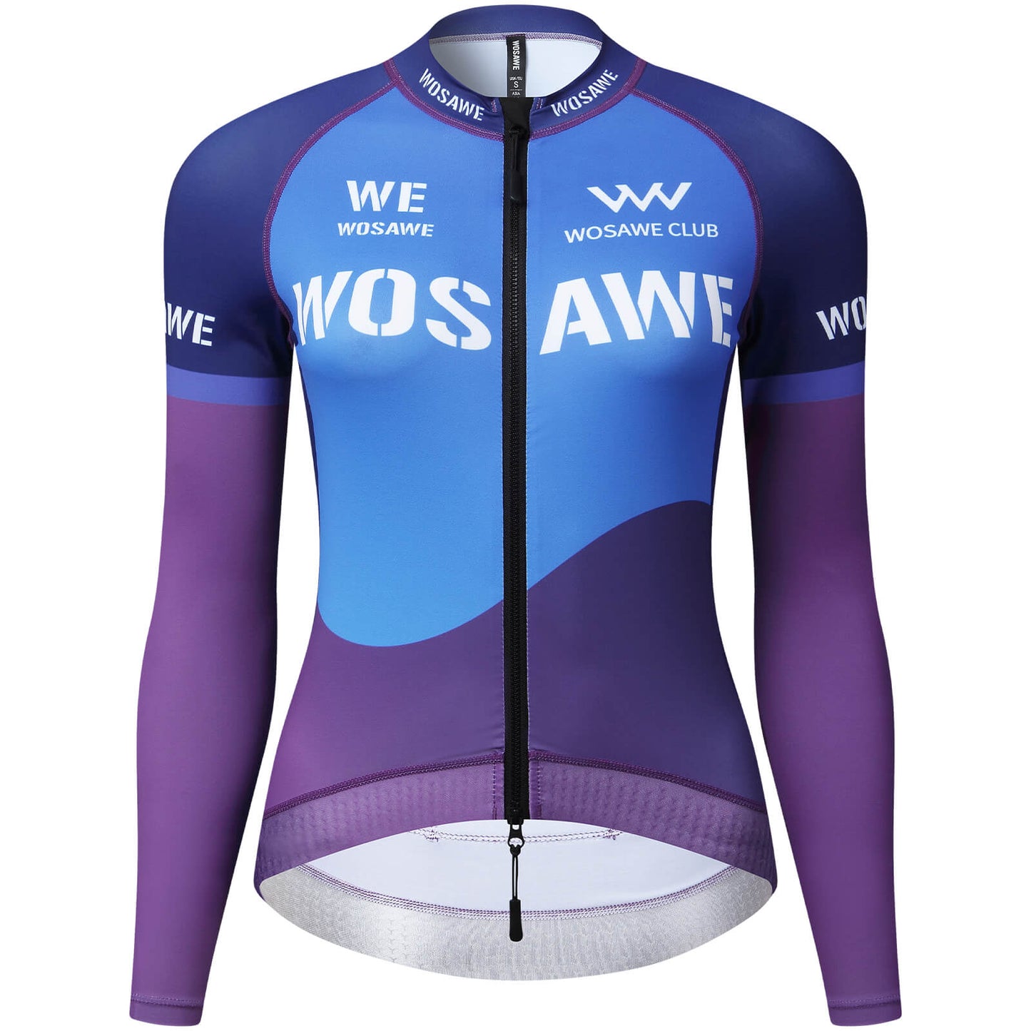 Women’s Long Sleeve Cycling Jersey – Breathable Bike Jersey with 3 Rear Pockets