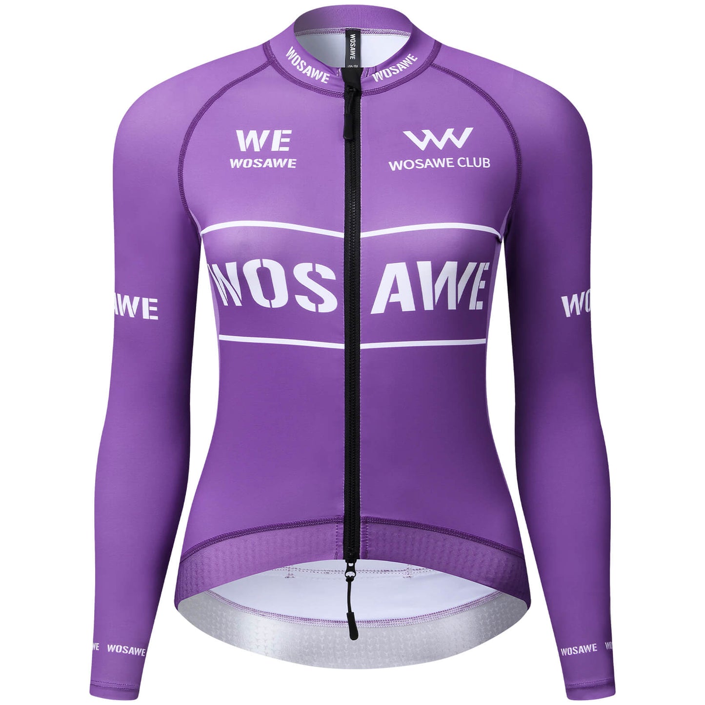 Women’s Long Sleeve Cycling Jersey – Breathable Bike Jersey with 3 Rear Pockets