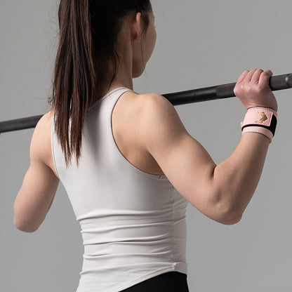 Women’s Wrist Wraps (1 Pair) – Adjustable with Hook and Loop Closure for Strength Training, Bench Press & CrossFit