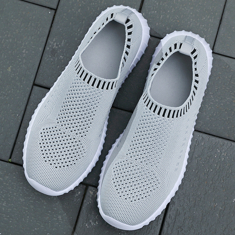 Women’s Athletic Trainers - Lightweight Slip-On Walking Shoes, Breathable Sneakers