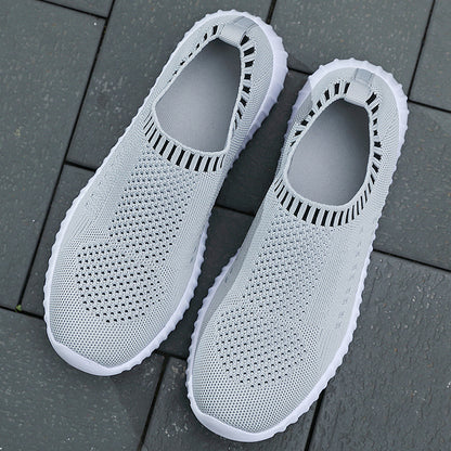 Women’s Athletic Trainers - Lightweight Slip-On Walking Shoes, Breathable Sneakers