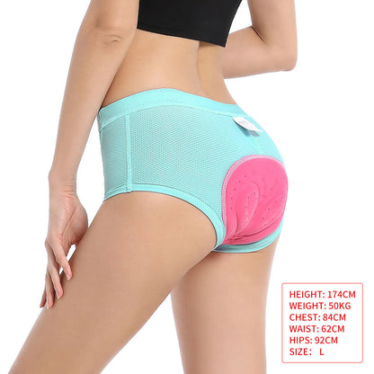 Women’s Cycling Underwear with 3D Gel Padding – Breathable, Stretch Fit, Shock-Absorbing Bike Shorts Liner