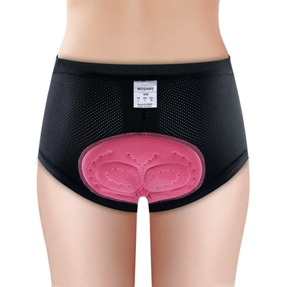 Women’s Cycling Underwear with 3D Gel Padding – Breathable, Stretch Fit, Shock-Absorbing Bike Shorts Liner