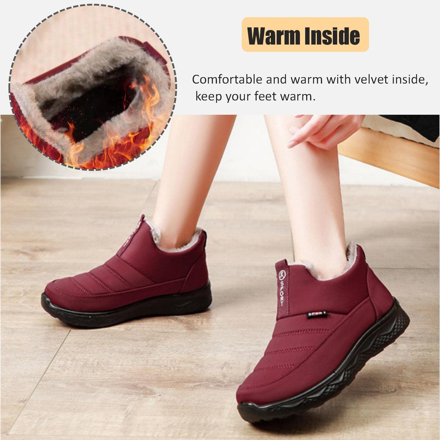 Women’s Orthopedic Winter Boots – Warm Lined